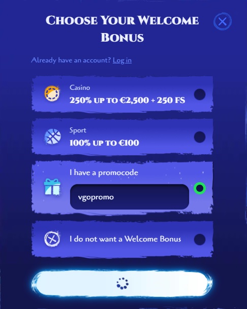 Spinight प्रोमो कोड (VGOPROMO) कैसे इस्तेमाल करें